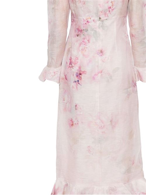 Crush Flower midi dress ZIMMERMANN | 2337DR251PINK FLORAL